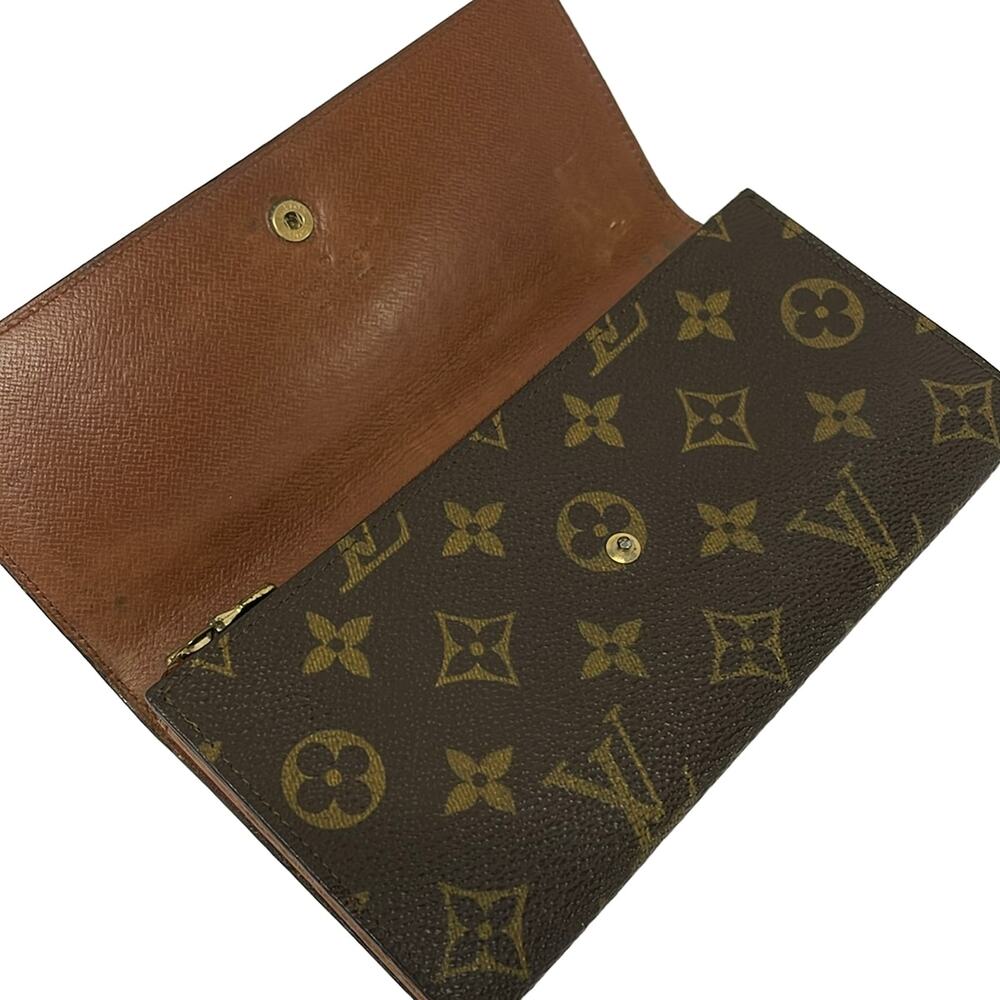 Louis Vuitton Pochette Porte Monnaie Credit Monogram Long Wallet M61725 - Picture 3 of 6